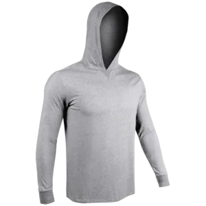 2UNDR Luxury LS Hooded Tee - GREY