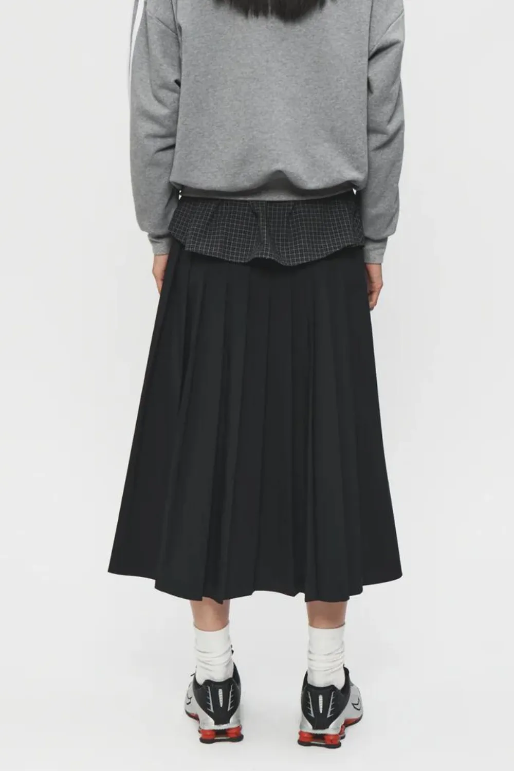 6397 Pleated Wrap Skirt