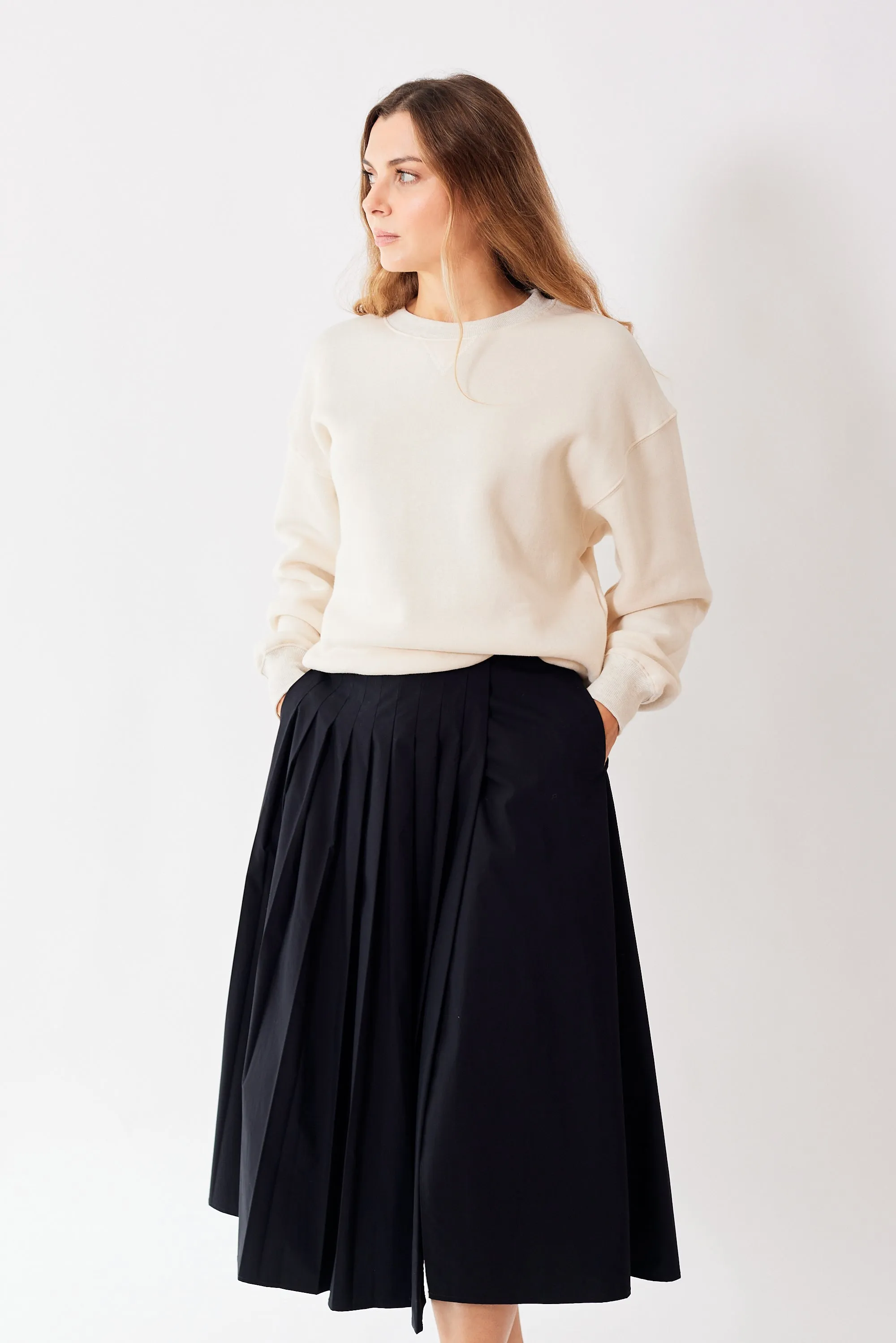 6397 Pleated Wrap Skirt