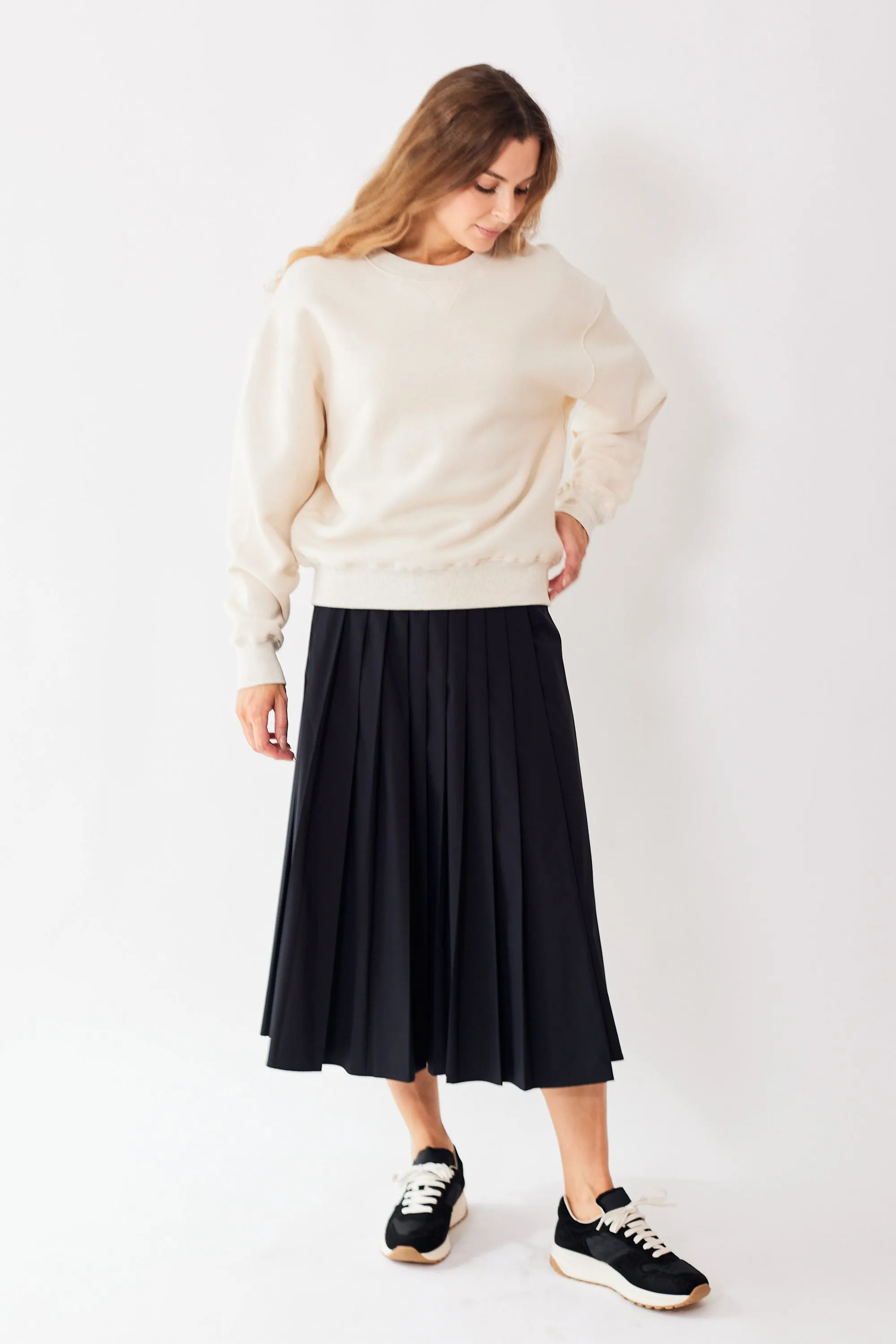 6397 Pleated Wrap Skirt