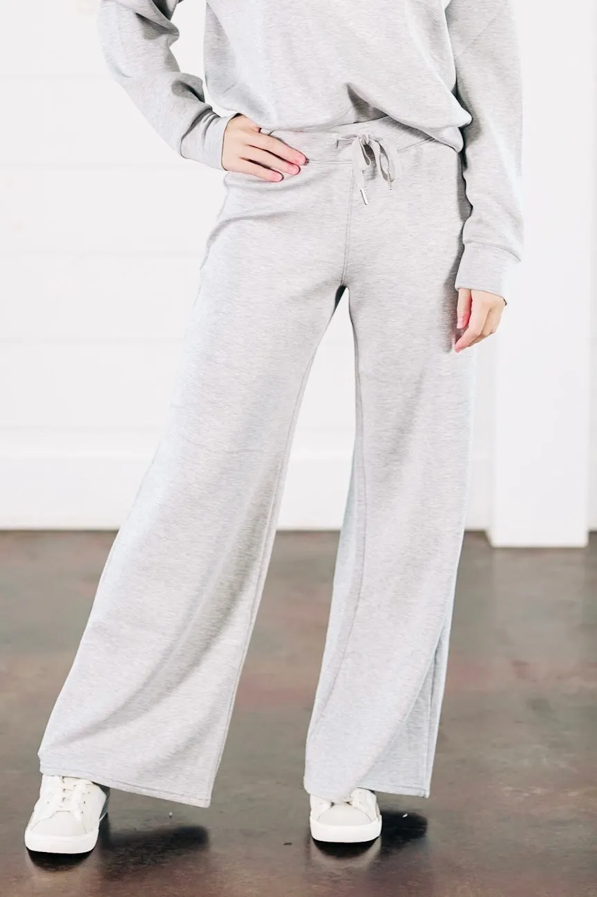 AirEssentials Light Grey Wide Leg Pant