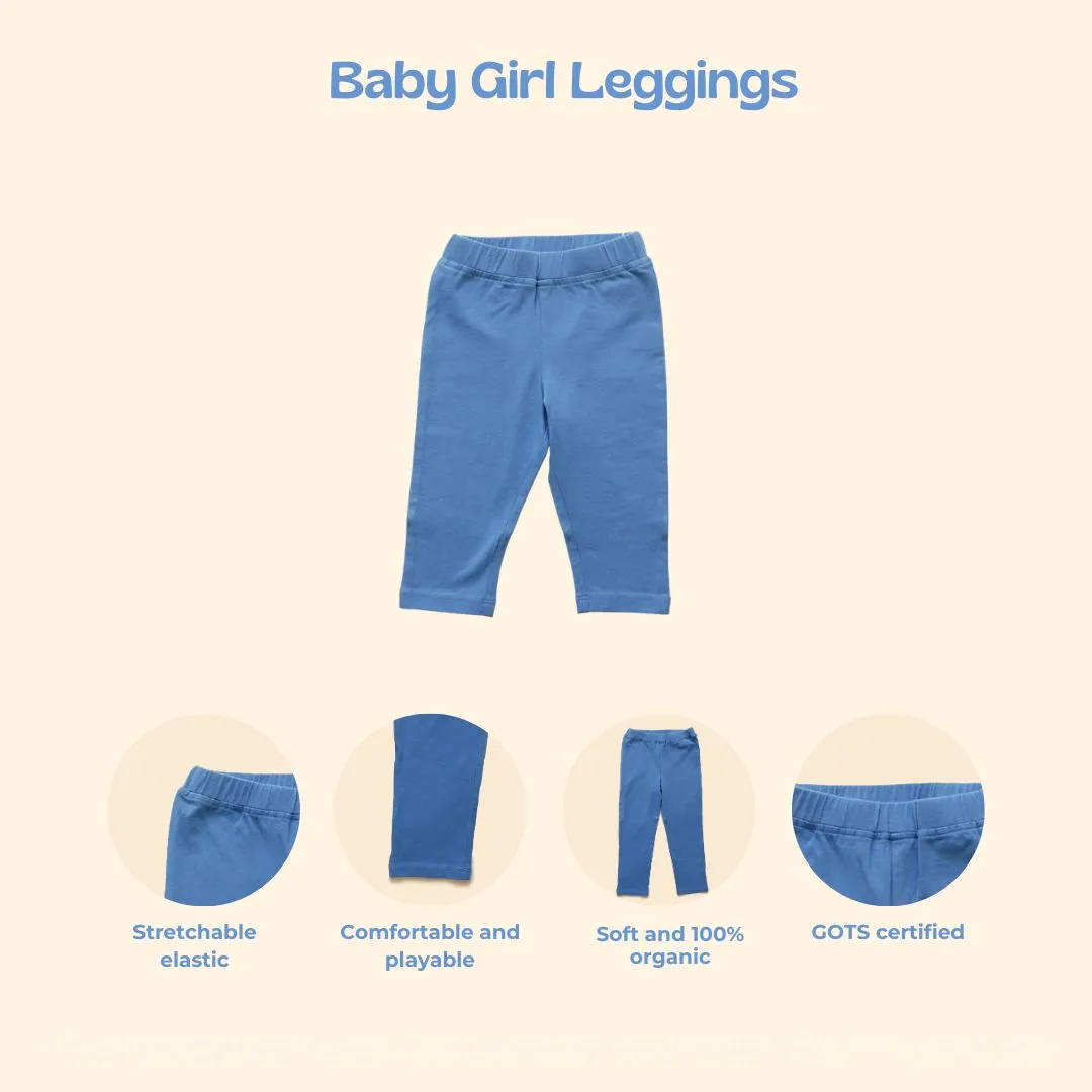 Baby Girl Leggings - Blue