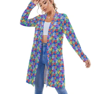 Balloon Collector Women's Mid-Length Cardigan