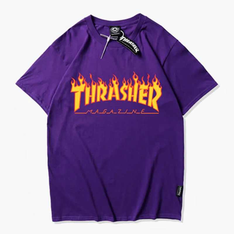 benpaolv Classic Thrasher Magazine Flame T-Shirt