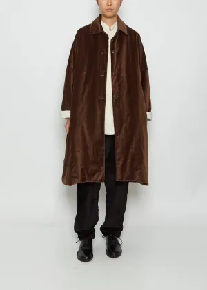 Big Blobby Velvet Coat — Brown