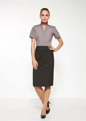 Biz Corporates Womens Comfort Wool Stretch Relaxed Fit Lined Skirt (24011)