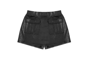 Black Cargo Skort