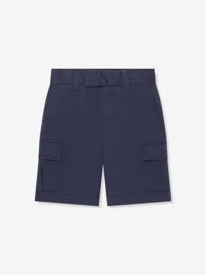 BOSS Boys Pocket Bermuda Shorts In Navy