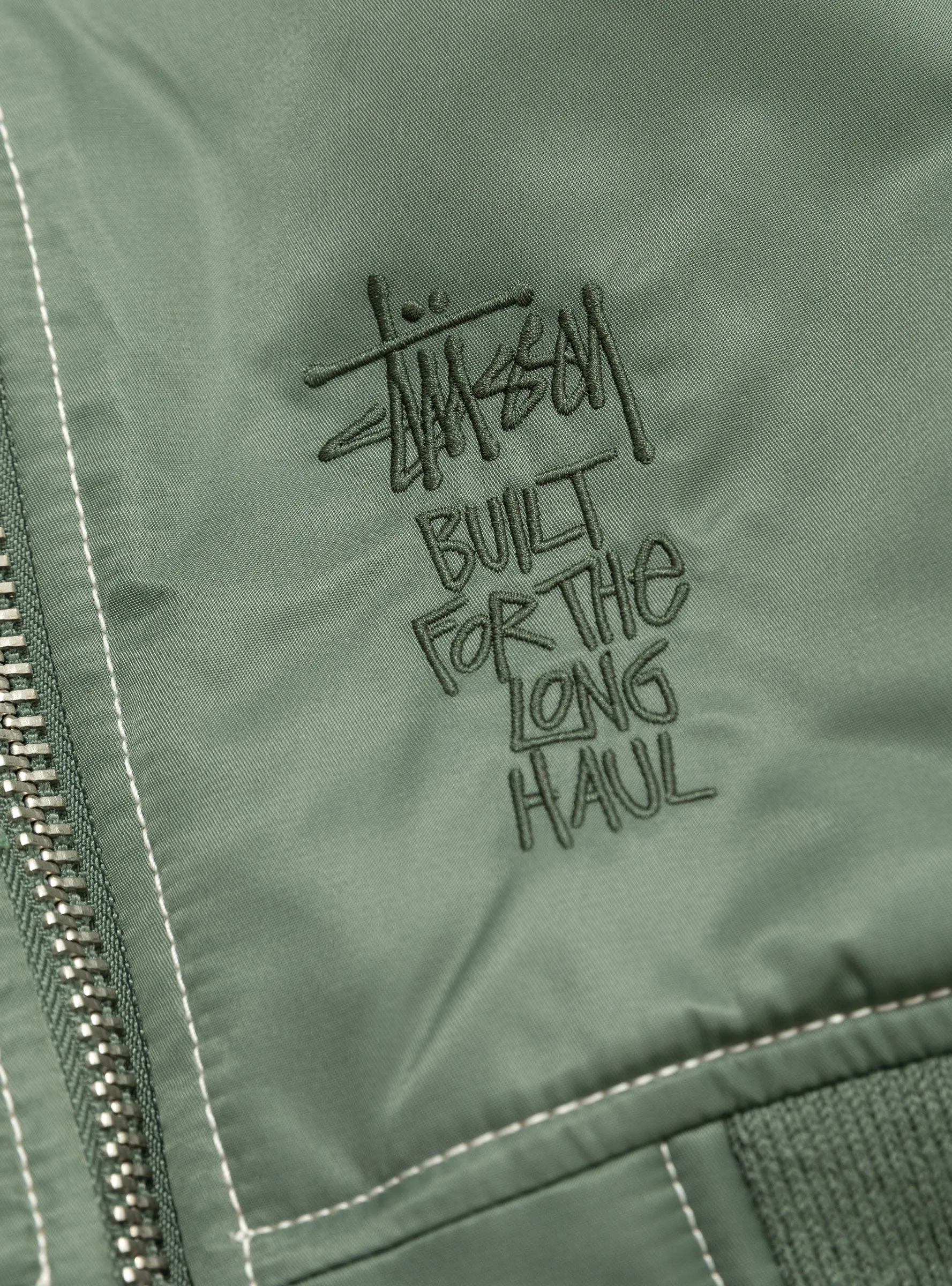 Built Bomber Jacket Green