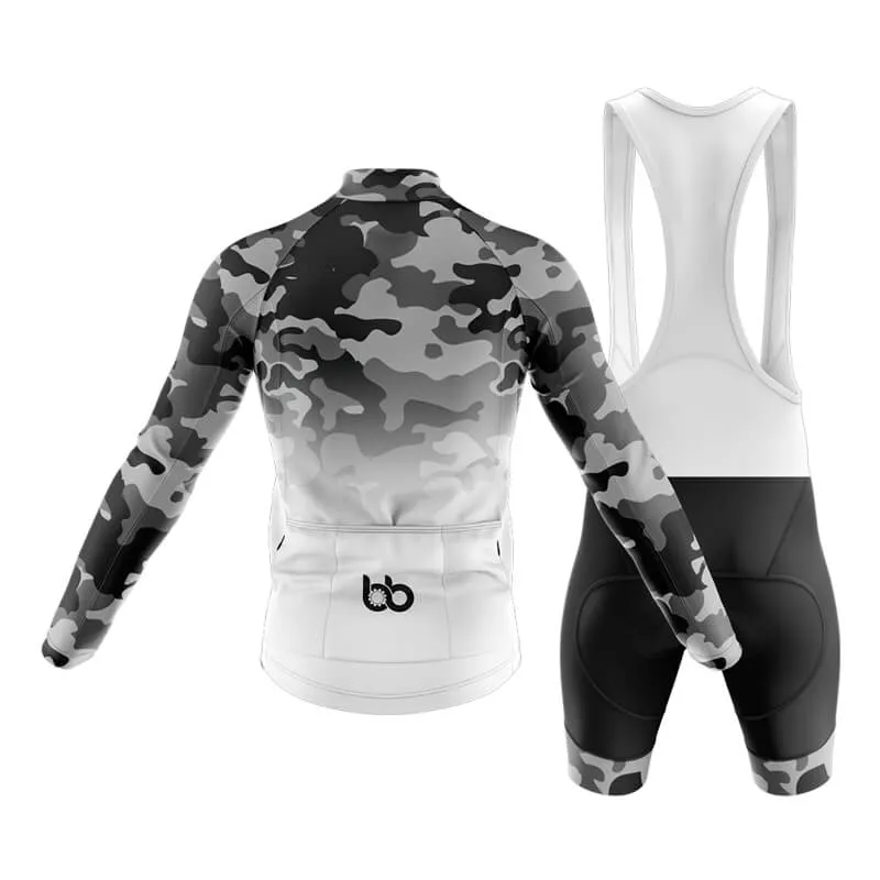 Camouflage Neck Club Cycling Kit (V3) (Grey-White)