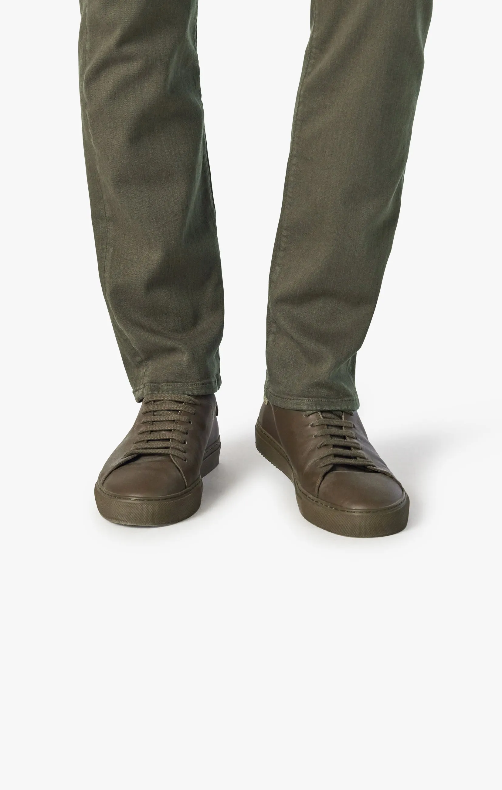 Charisma Relaxed Straight Pants in Green Comfort