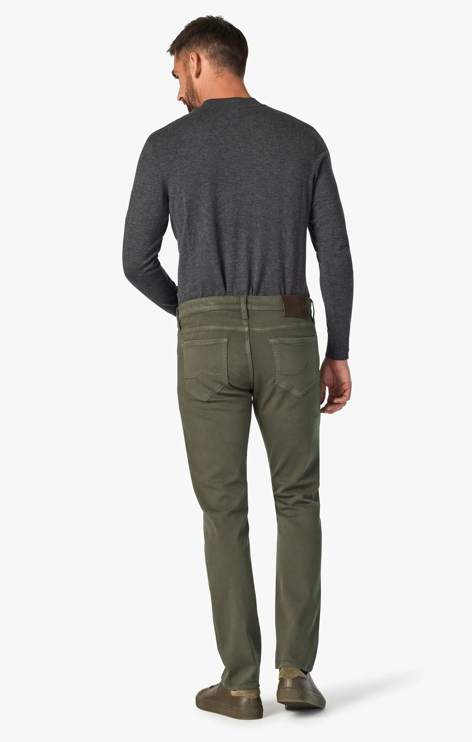 Charisma Relaxed Straight Pants in Green Comfort