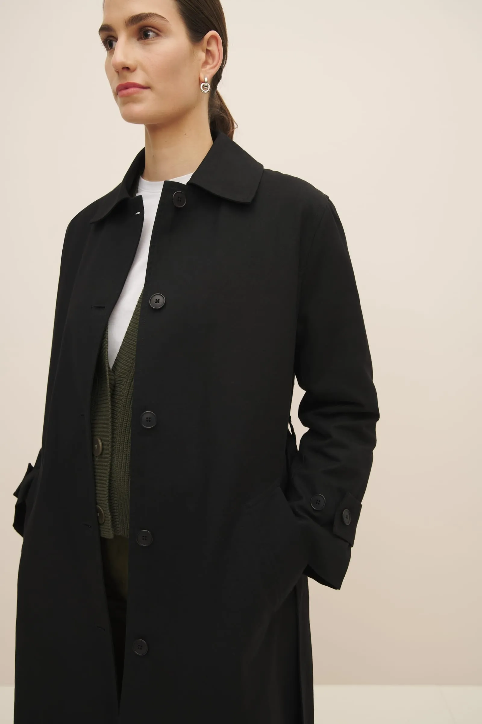 Cleo Trench Coat - Black