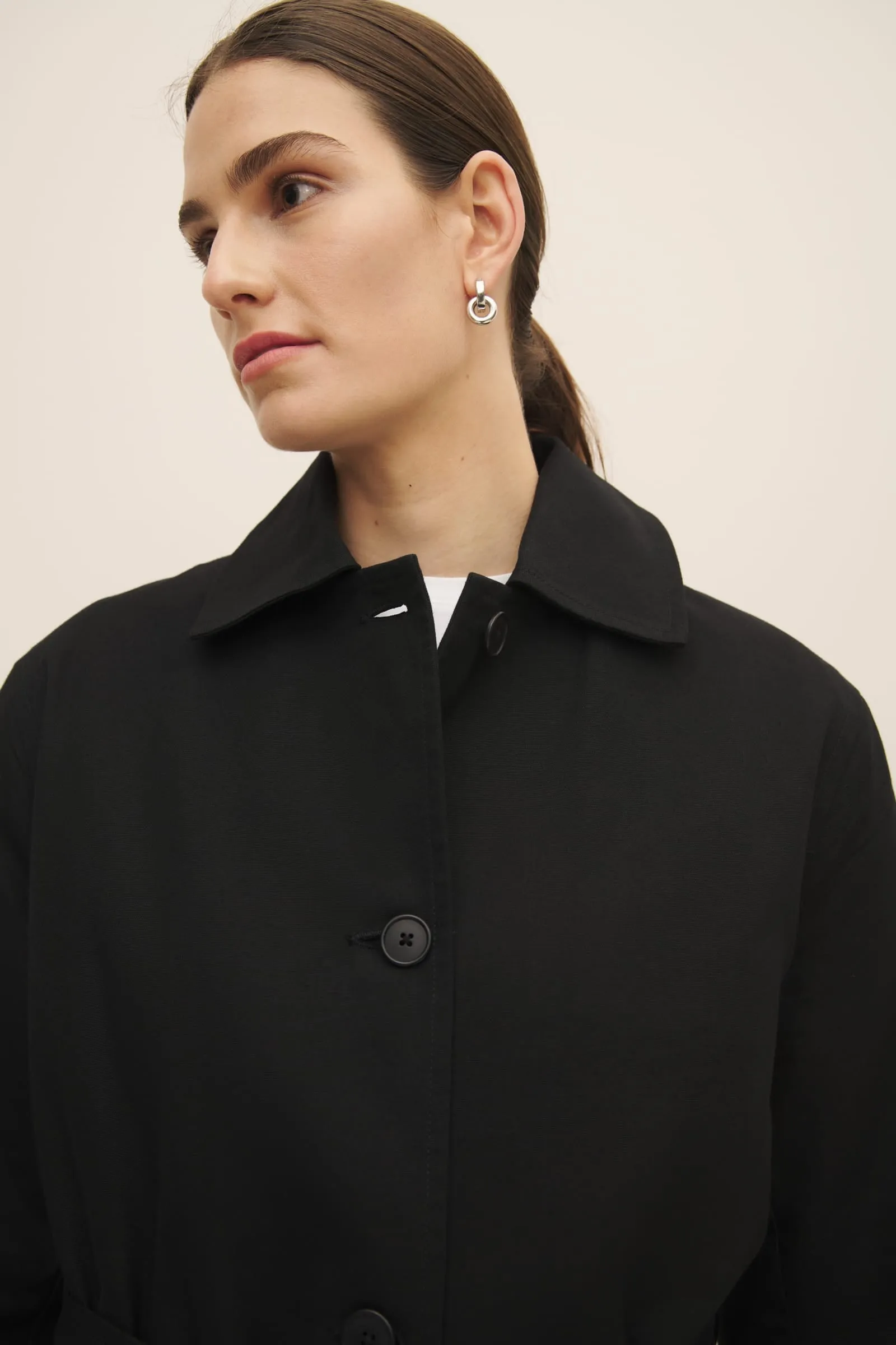 Cleo Trench Coat - Black