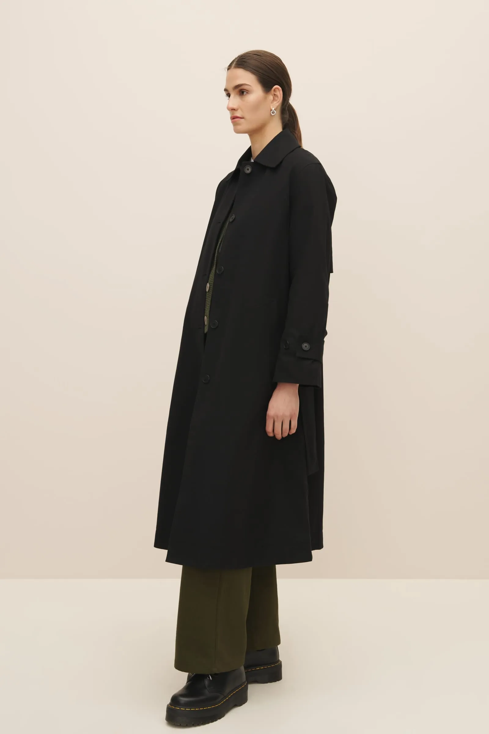 Cleo Trench Coat - Black