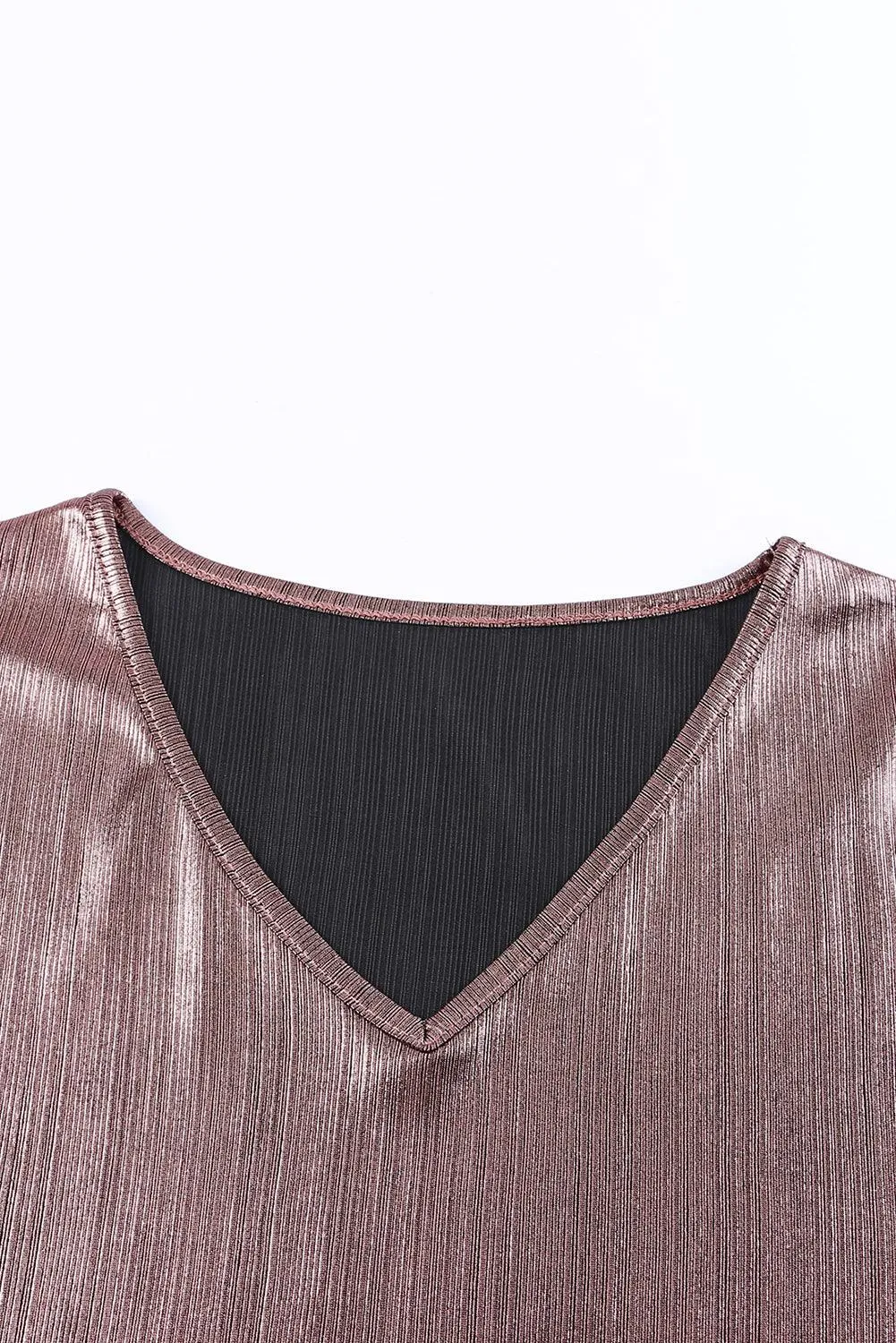 Copper Textured Oversize Foil T-Shirt