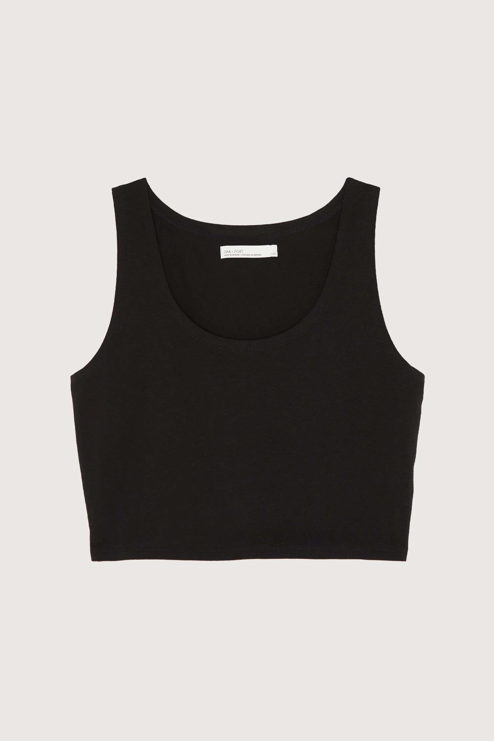 CROPPED SCOOP NECK TANK