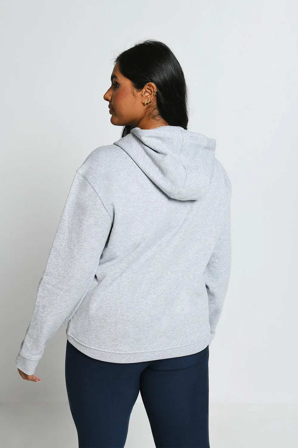 Curve Everyday Pullover Hoodie - Light Grey Marl