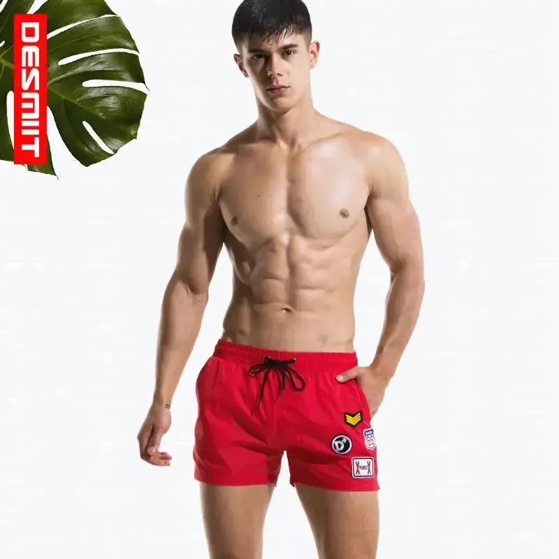 DESMIIT Men's Swim Shorts Loose Casual Workwear Style