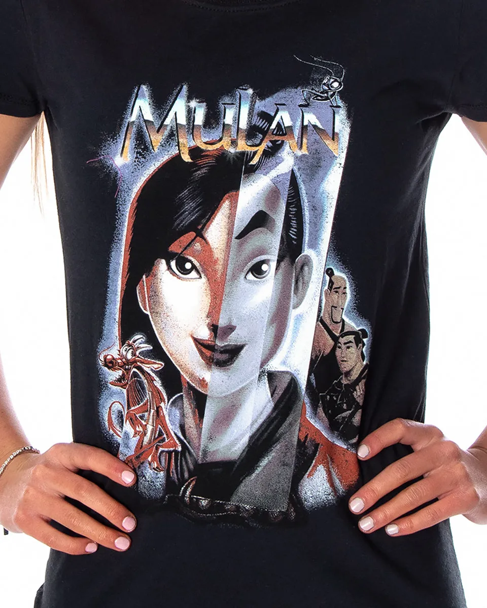 Disney Junior's Mulan Noble Heroine Split Face T-Shirt