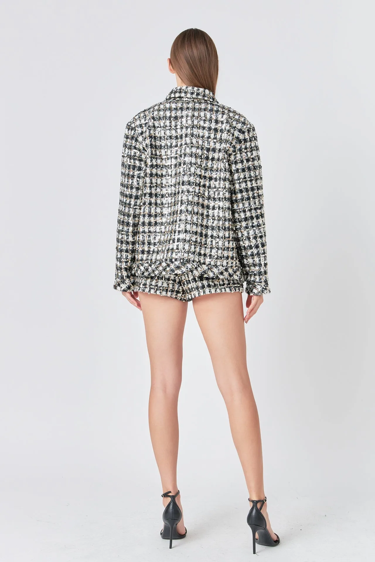 Endless Rose - Sequins Check Jacket