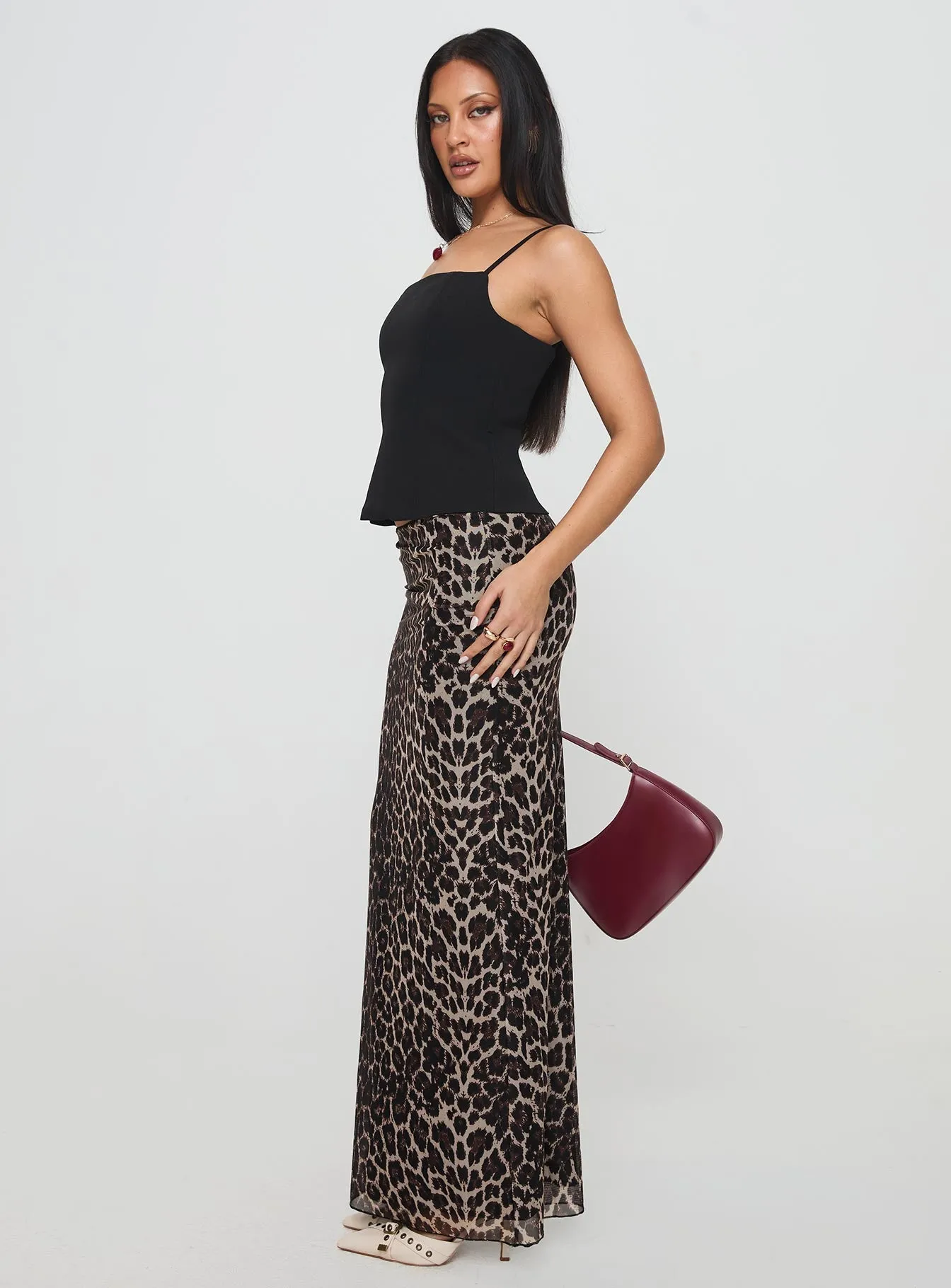 Ergo Maxi Skirt Leopard Tall