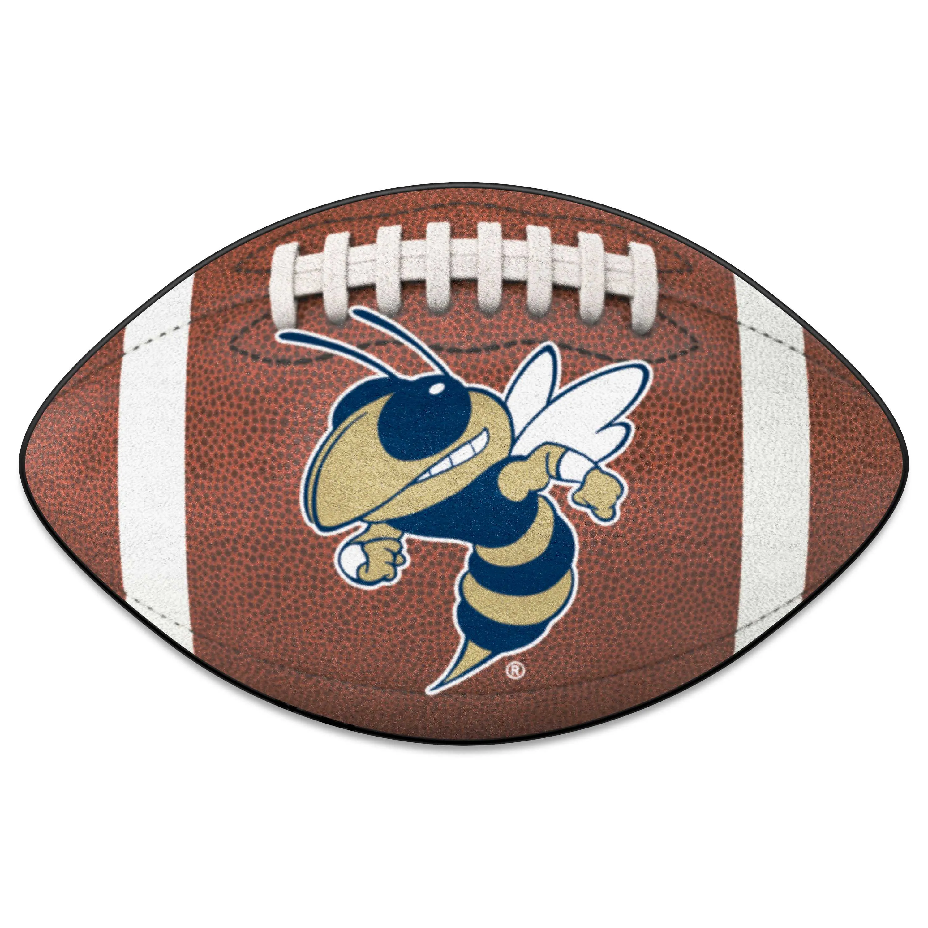 Georgia Tech Yellow Jackets Football Rug - 20.5in. x 32.5in., Buzz