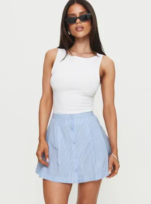 Ginnifer Pleated Mini Skirt Stripe