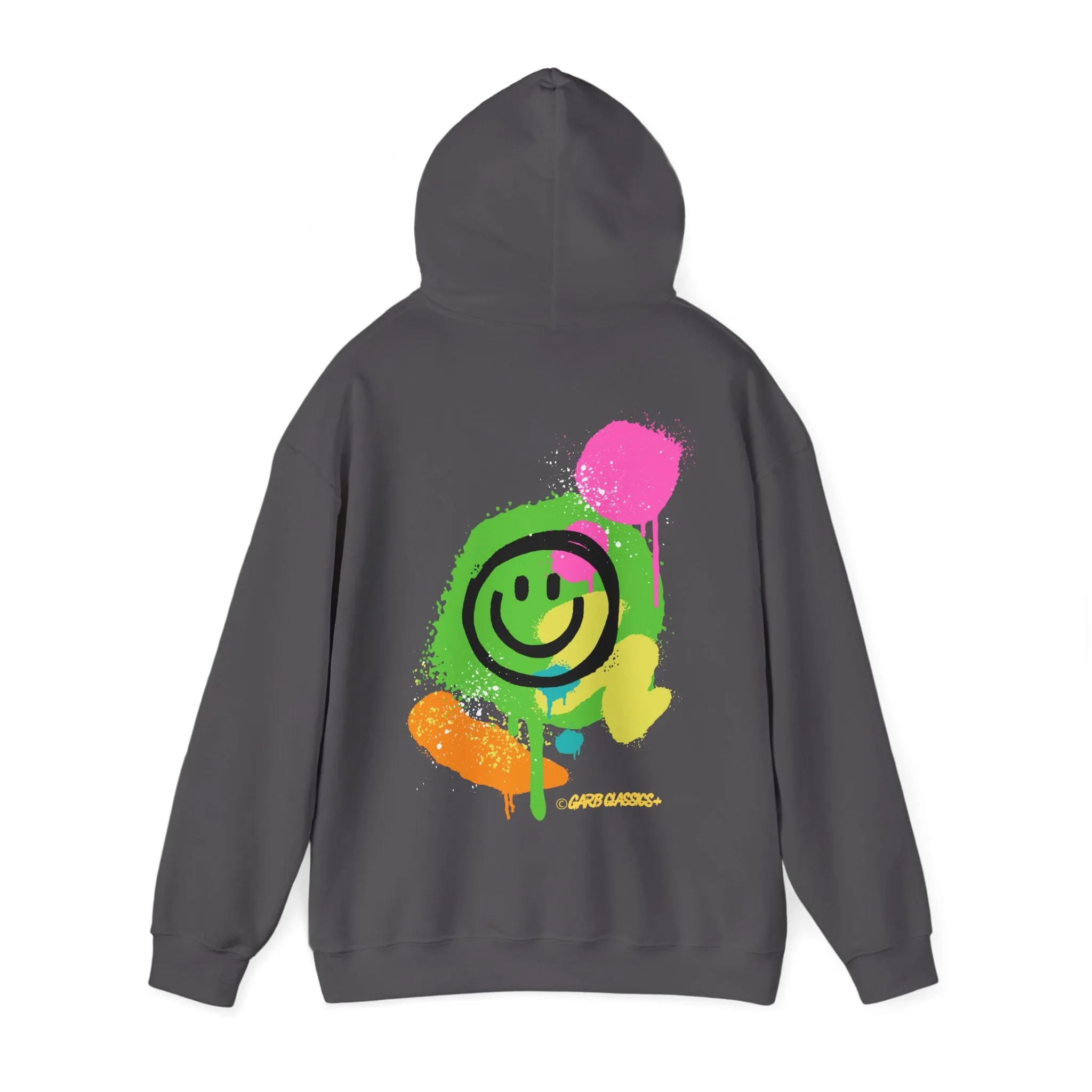 Graffiti Smiley Graphic Hoodie