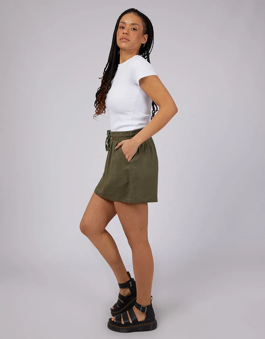 Henley Skirt Khaki