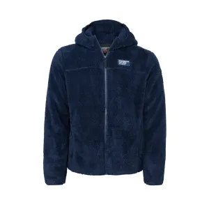 Hooded Teddy Fleece Jacket - Navy