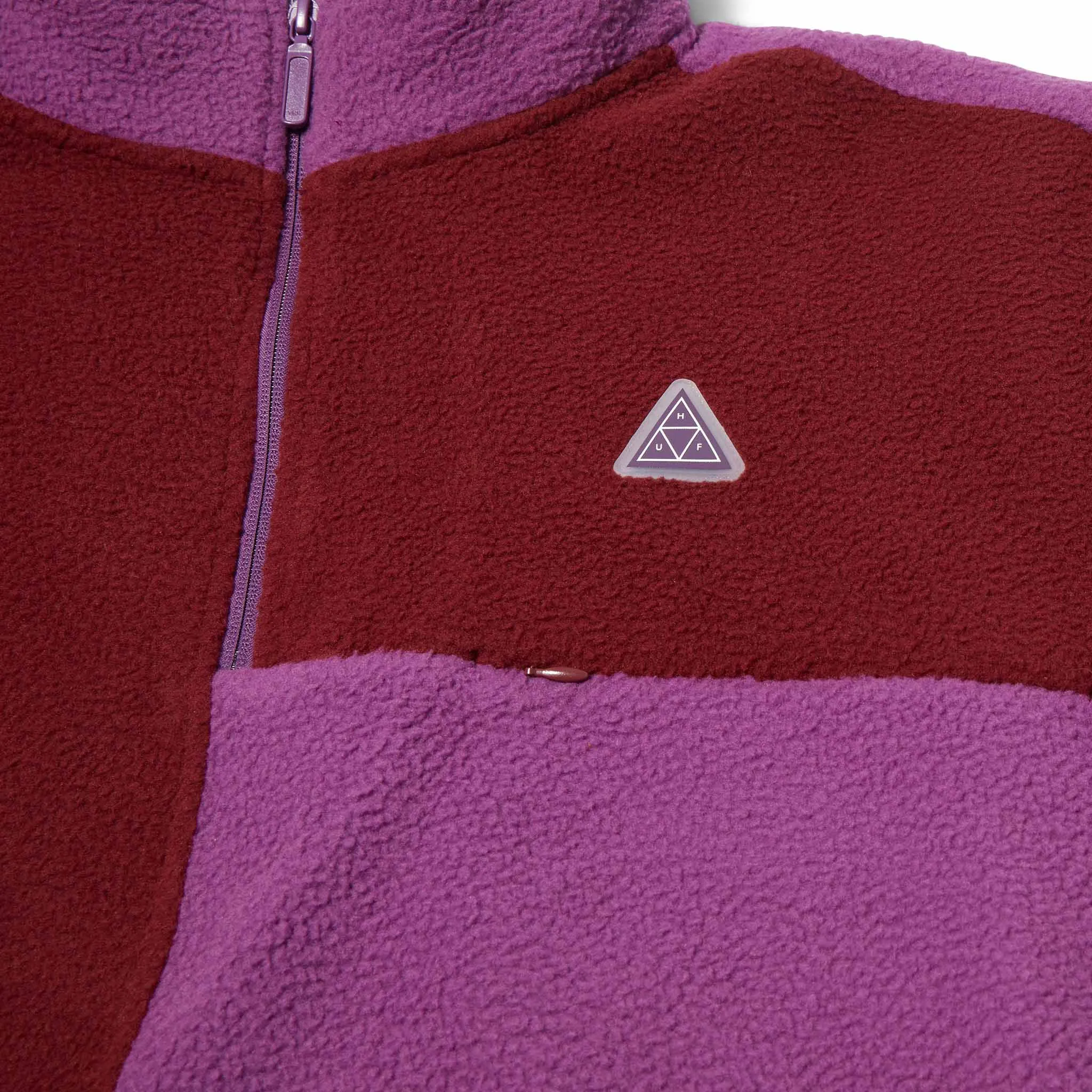 Huf - Expedition Quarter Zip Pile Fleece - Berry