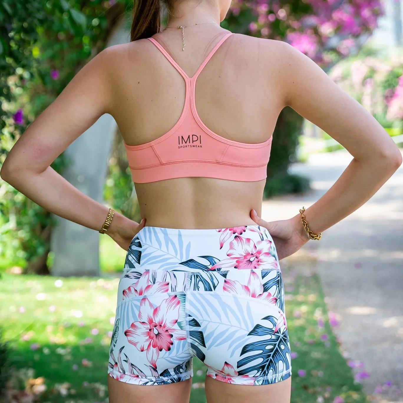 IMPI High Waisted Running Short - Summer Floral