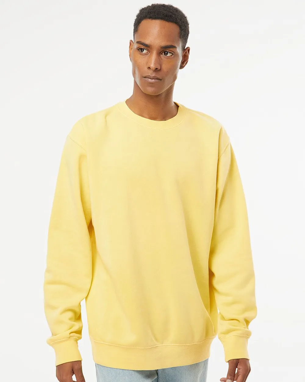 Independent Trading Co. Midweight Pigment-Dyed Crewneck Sweatshirt PRM3500