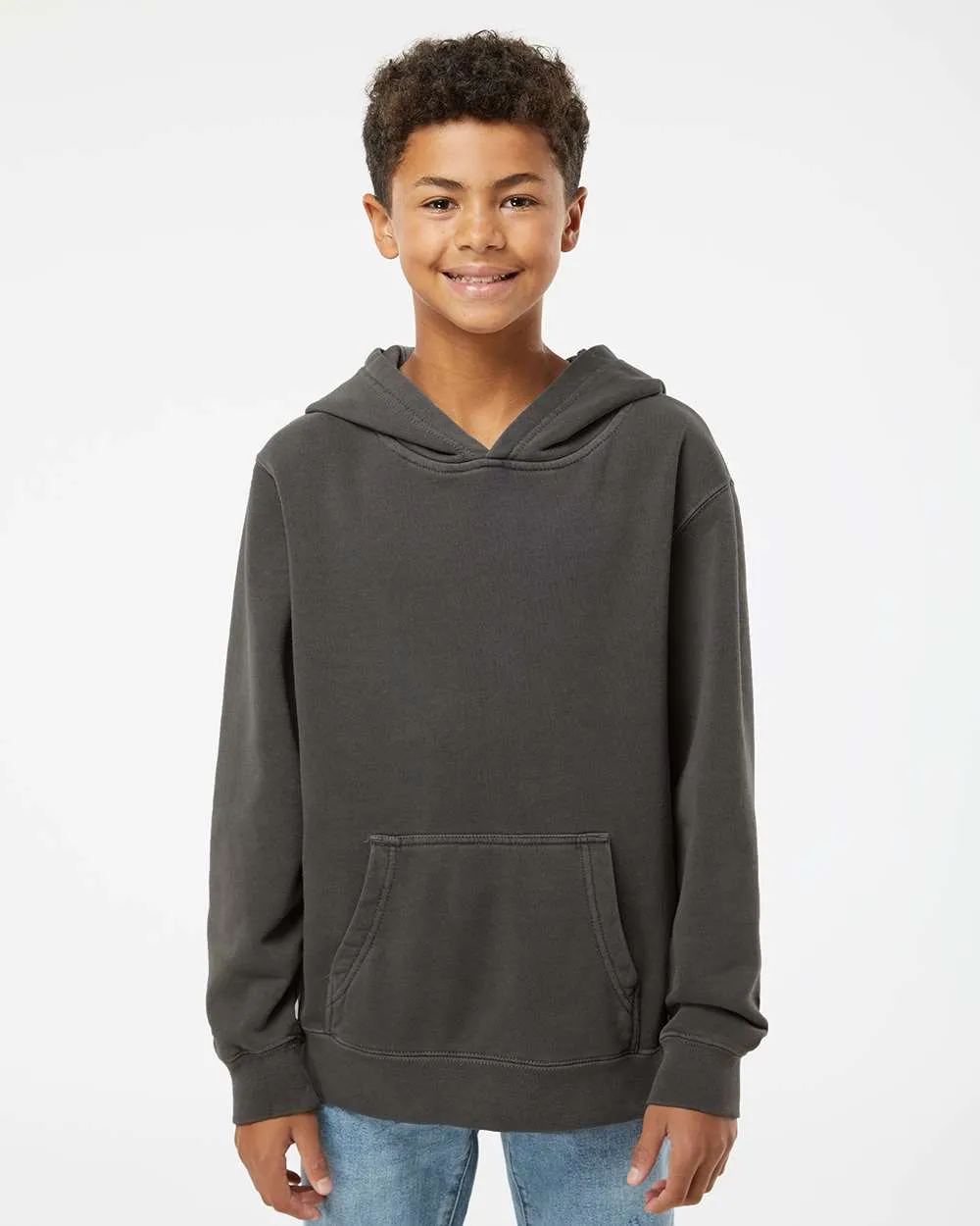 Independent Trading Co. Youth Midweight Pigment-Dyed Hooded Sweatshirt PRM1500Y