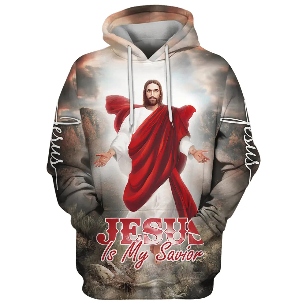 Jesus Christ Is My Savior Hoodie Jesus Is Coming Hoodies Jesus Hoodie Men & Women Christian Hoodie 3D Printed Hoodie