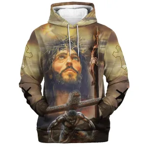 Jesus On The Cross 3d Hoodies Jesus Hoodie Men & Women Christian Hoodie 3D Printed Hoodie