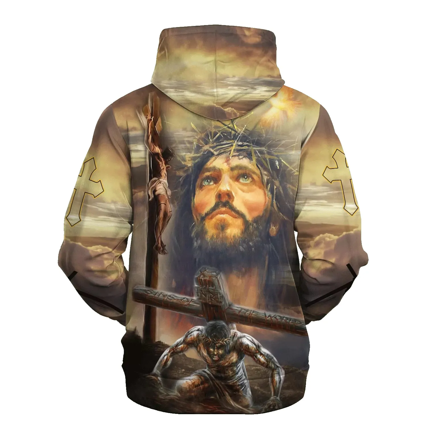 Jesus On The Cross 3d Hoodies Jesus Hoodie Men & Women Christian Hoodie 3D Printed Hoodie