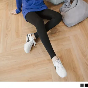 KEEP WARM ELASTIC WAIST SKINNY LEGGINGS