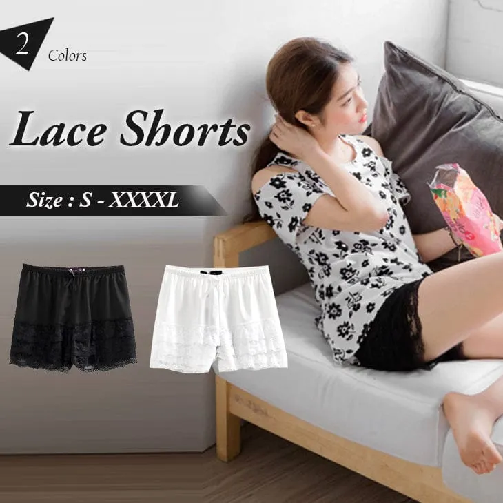 LACE TRIM SAFETY SHORTS