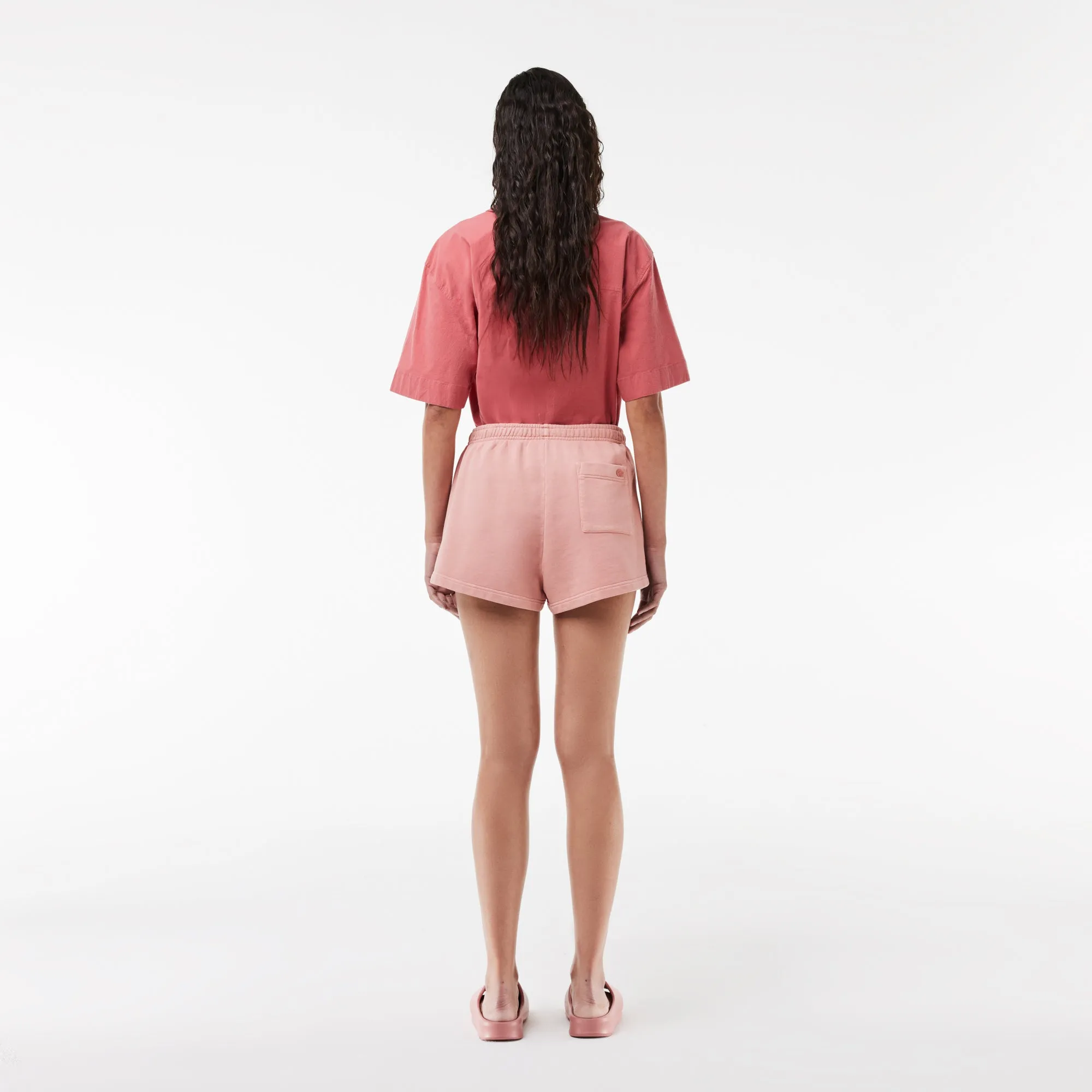 Lacoste Natural Dyed Short Cotton Fleece Shorts