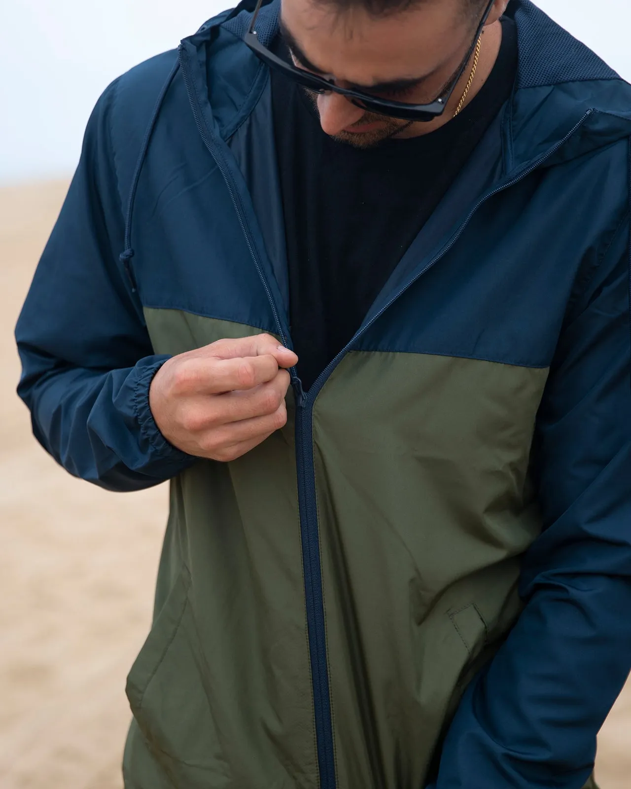 Lightweight Windbreaker Full-Zip Jacket