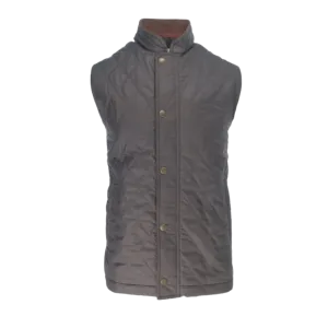 Loudoun Quilted Vest - Black Olive