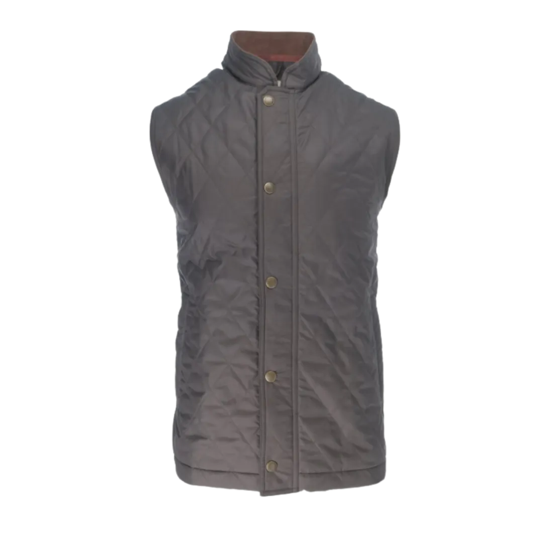 Loudoun Quilted Vest - Black Olive