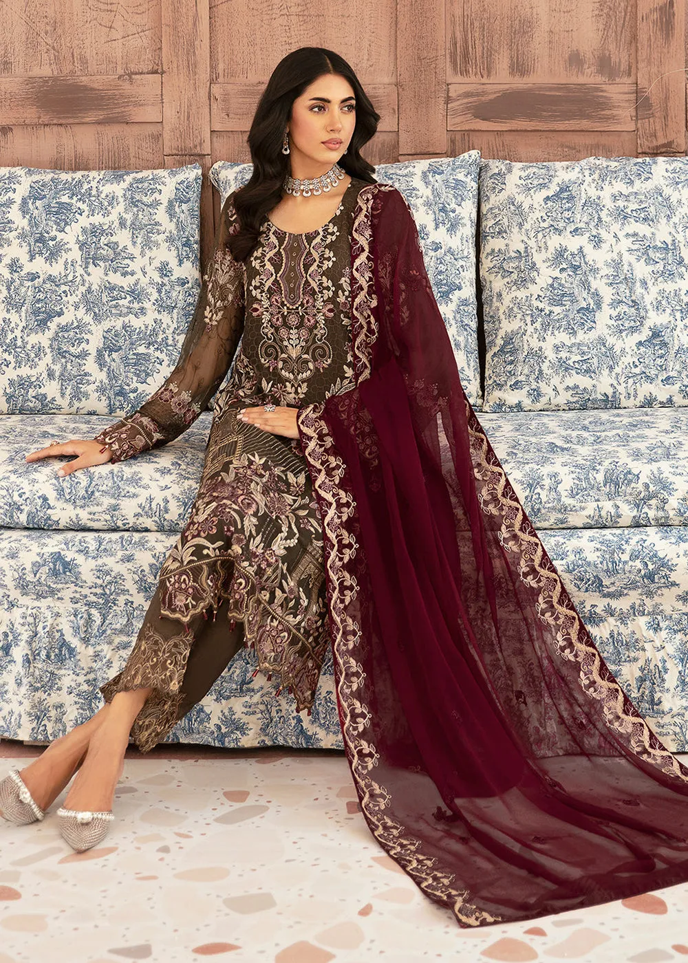 Luxury Chiffon Collection 2024 by Ramsha | F-2604