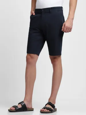 Men's Navy Cotton Shorts