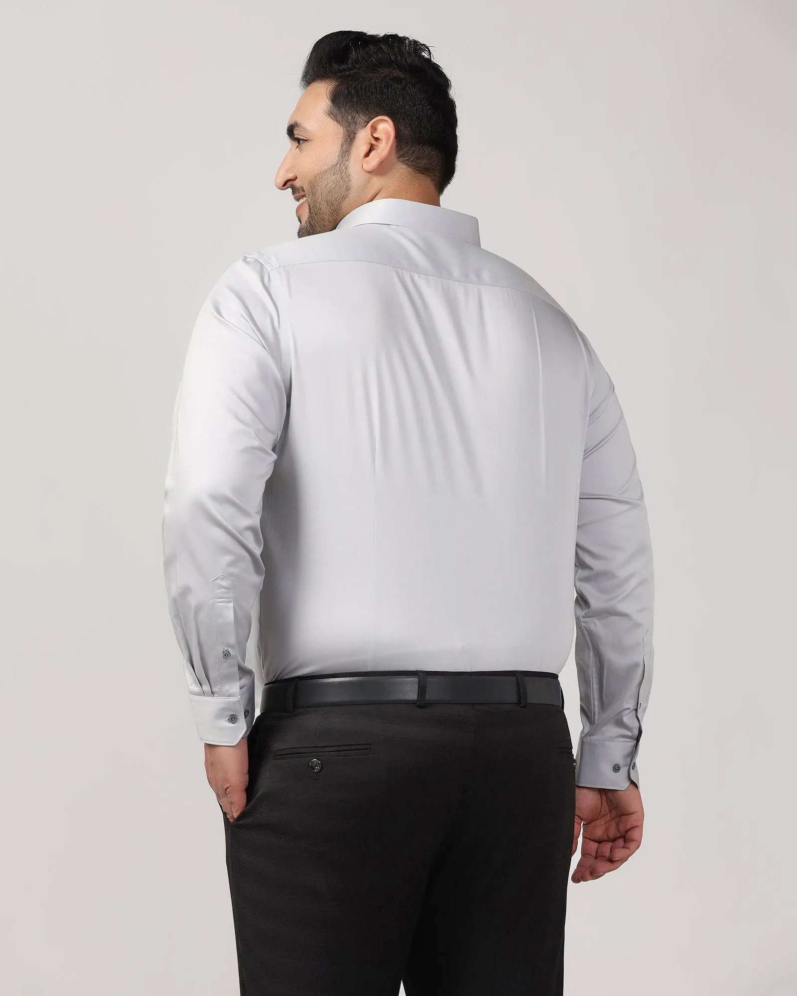 Must Haves Formal Grey Solid Shirt - Sailor