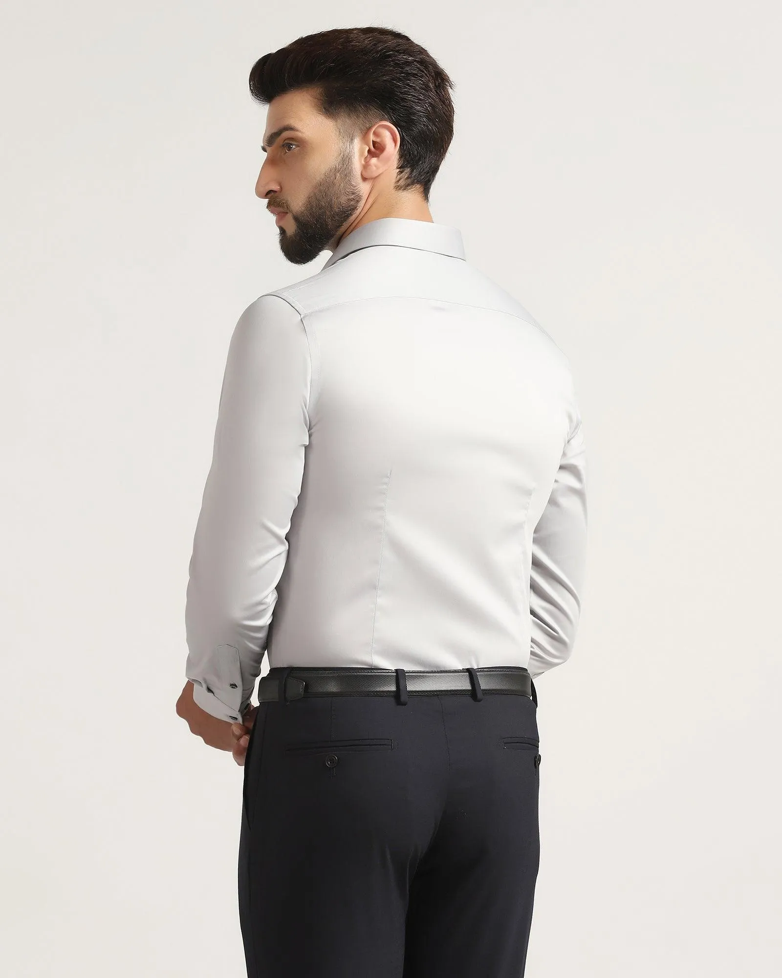 Must Haves Formal Grey Solid Shirt - Sailor