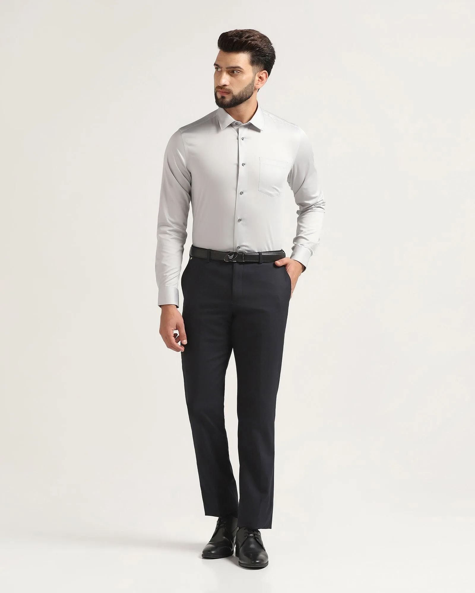 Must Haves Formal Grey Solid Shirt - Sailor