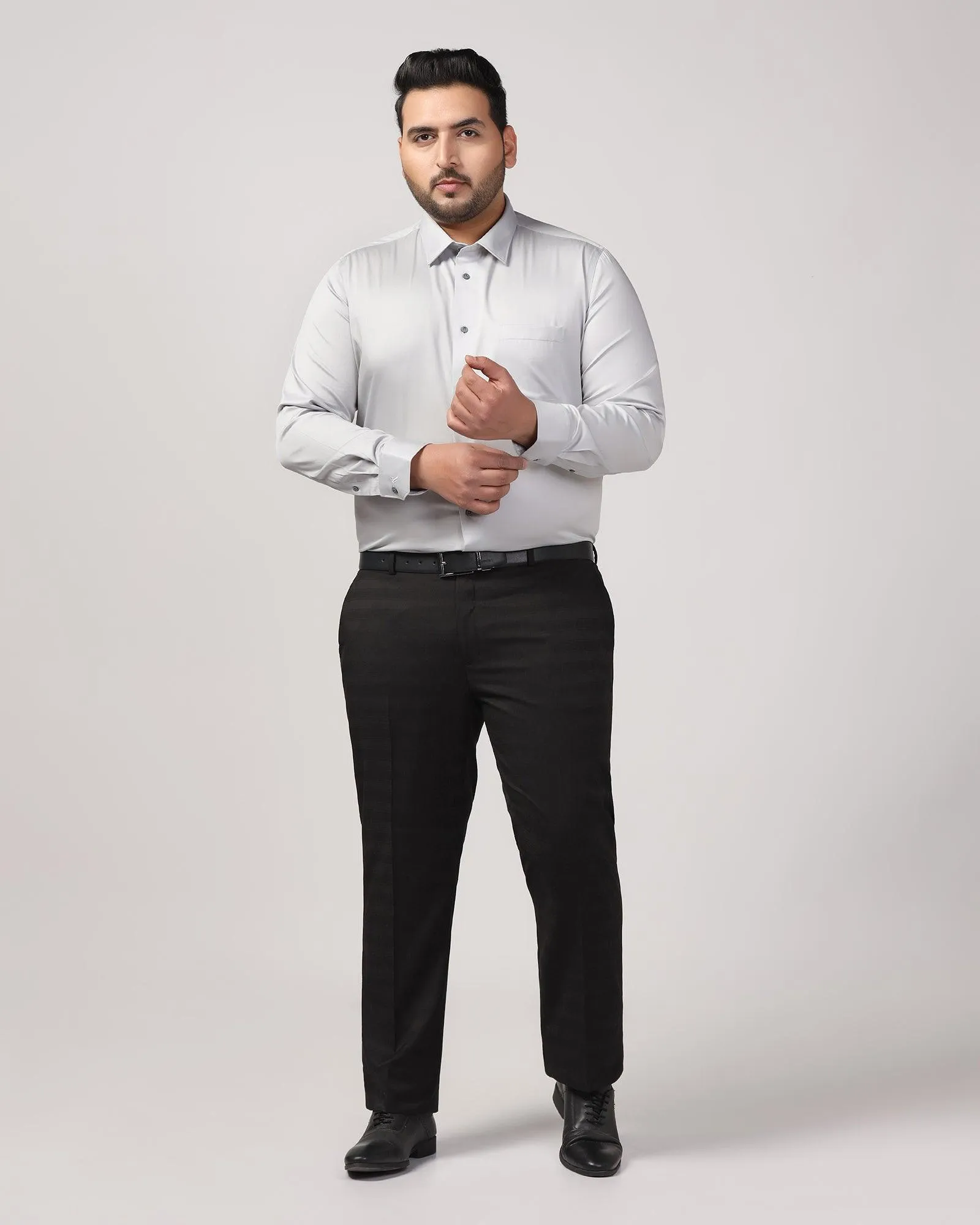 Must Haves Formal Grey Solid Shirt - Sailor